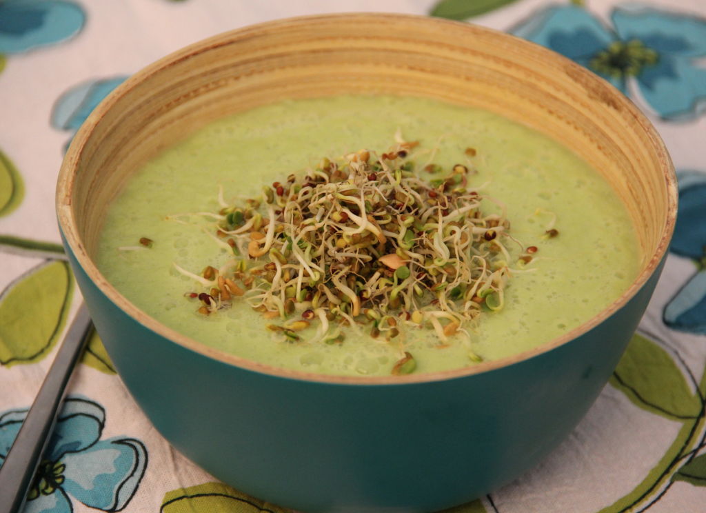 Raw Cream of Celery Soup Just Glowing with Health Raw Food Diet
