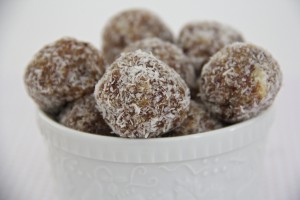 No Bake Vanilla Coconut Doughnut Holes