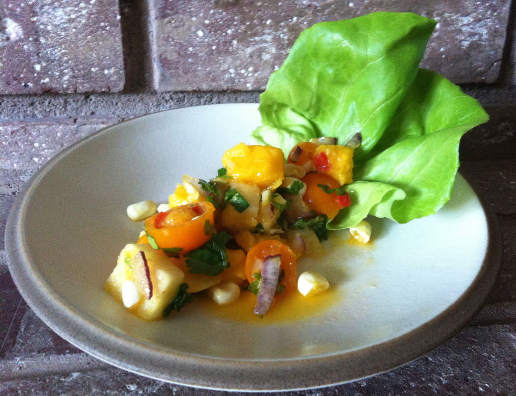 Mango Jicama Lettuce wraps