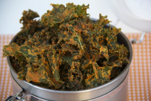 Cheesy Chipotle Kale Chips