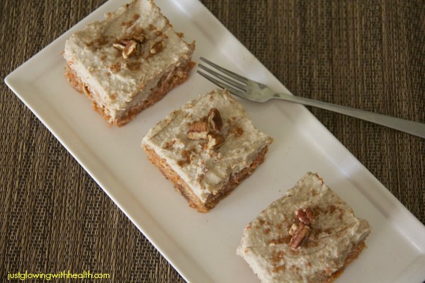 No Bake Carrot Cake with Vanilla Cream Frosting