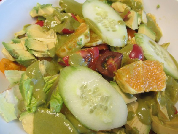 Romaine Salad with Oranges & Cucumber