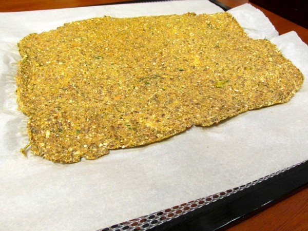 Garlic Flaxseed Crackers
