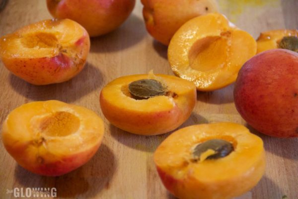 Apricots with Spiced Banana Nice Cream